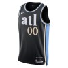NBA Mænd Trøje Atlanta Hawks Custom 2023-24 Nike City Edition Sort Swingman